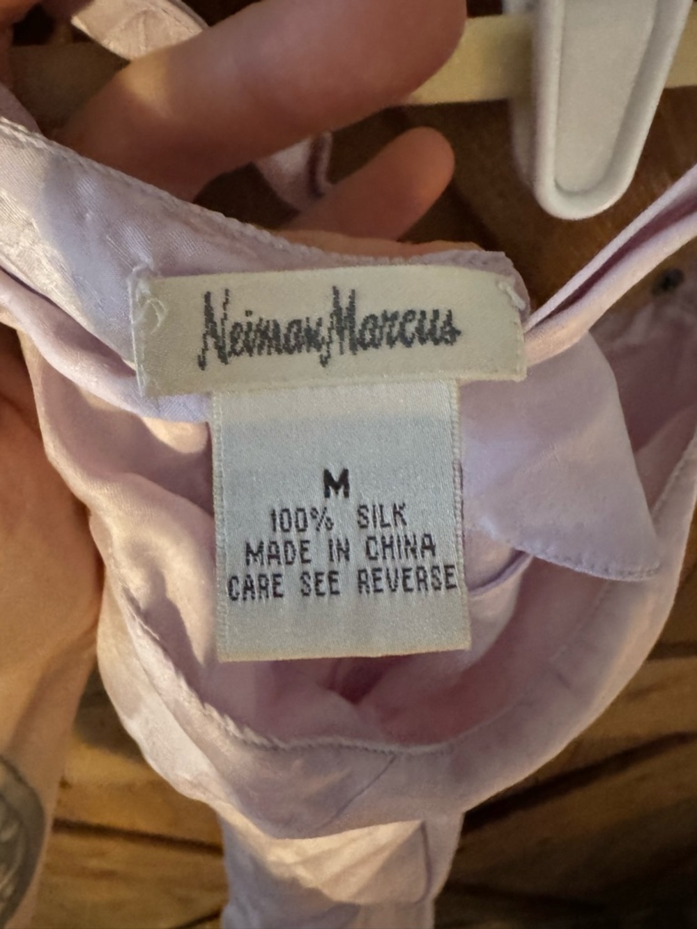 Neiman Marcus VINTAGE Lilac Silk Camisole - M - Picture 8 of 9